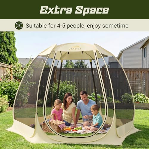 Lenotos 10x10 Pop Up Screen House Review: Portable Gazebo with Mosquito Netting image 22