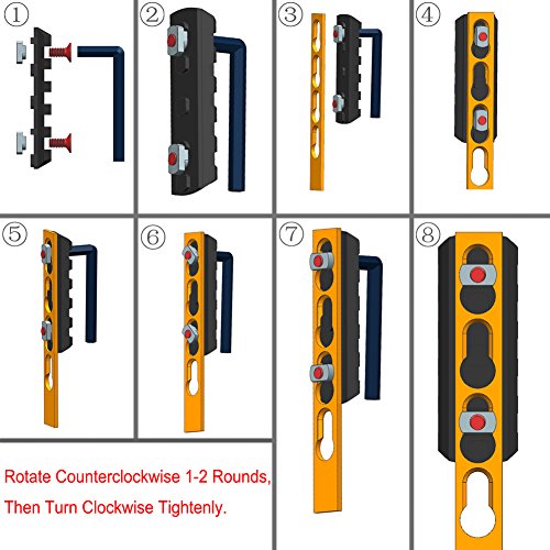 TuFok Low Profile Keymod Rail Section Aluminum (9-Slot RED)
