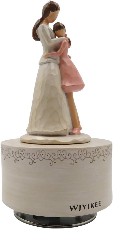 WJYIKEE Music Box Mum Gifts,Gifts for Mum from Daughter,Daughter Gift from Mother,Funny Sculpted Musical Figure Gifts,Mother's Day,Birthday Gifts for Mum and Daughter - Image 3