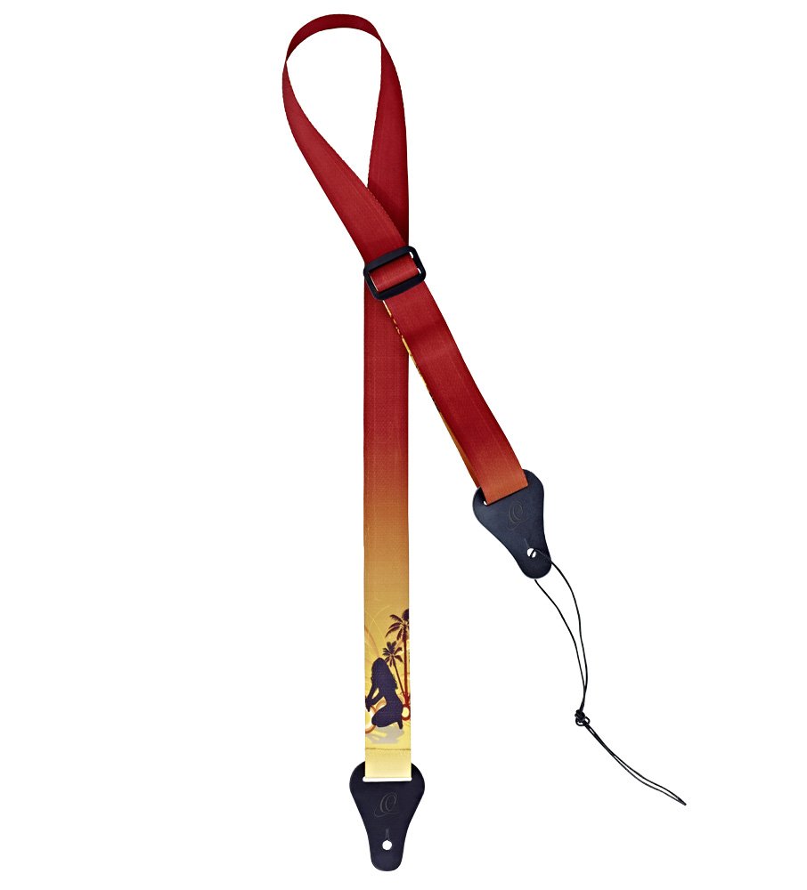Ortega Guitars Ukulele Strap Adjustable - Nylon Straps Series - palm island (OUS-PALM),135cm