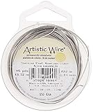 Artistic Wire 20-Gauge, Stainless Steel, 15-Yard