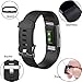 Wepro Fitbit Charge 2 bands, Replacement for Fitbit Charge 2 HR Bands, Buckle, Black, Large