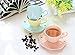 Eglaf Ceramic Coffee Tea Cup Set - 6 OZ Porcelain Embossed Tea Cup with Saucers Spoons Bracket - Set of 6 (Pink)