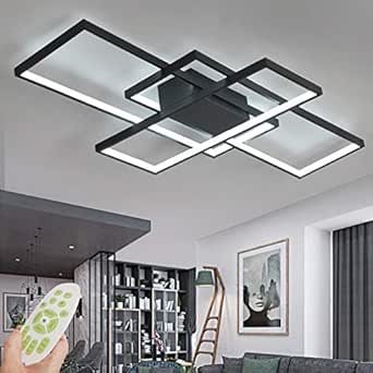 Fierce Tiger - Lámpara de techo moderna de 80 W con luz led regulable