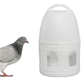 Panchitalk Bird Water Drinker, Pigeon Water Feeding Plastic Drinker Dispenser, 5L Pigeon Pet Water Pot Container, Water Automatic Feeders Dispenser Supplies