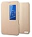 Tip-top Huawei Honor X2 PU Leather Case ,Window View Flip Stand Protective Cover for Huawei Mediapad Honor X2 7.0inch(Gold)