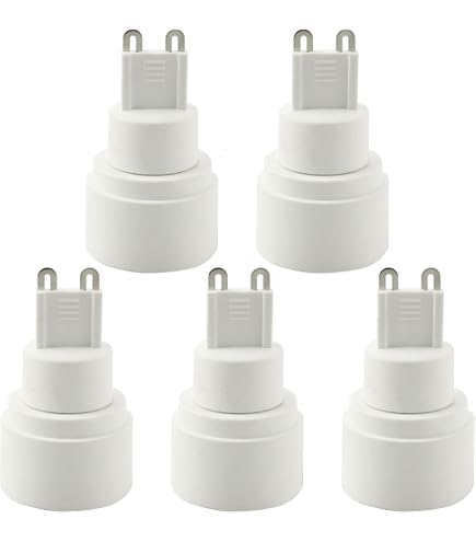 Adaptateur De Douille GU10 Vers G9 - Convertisseur De Culot De Lampe Résistant à La Chaleur - PBT + Cuivre, Pour éclairage Intérieur