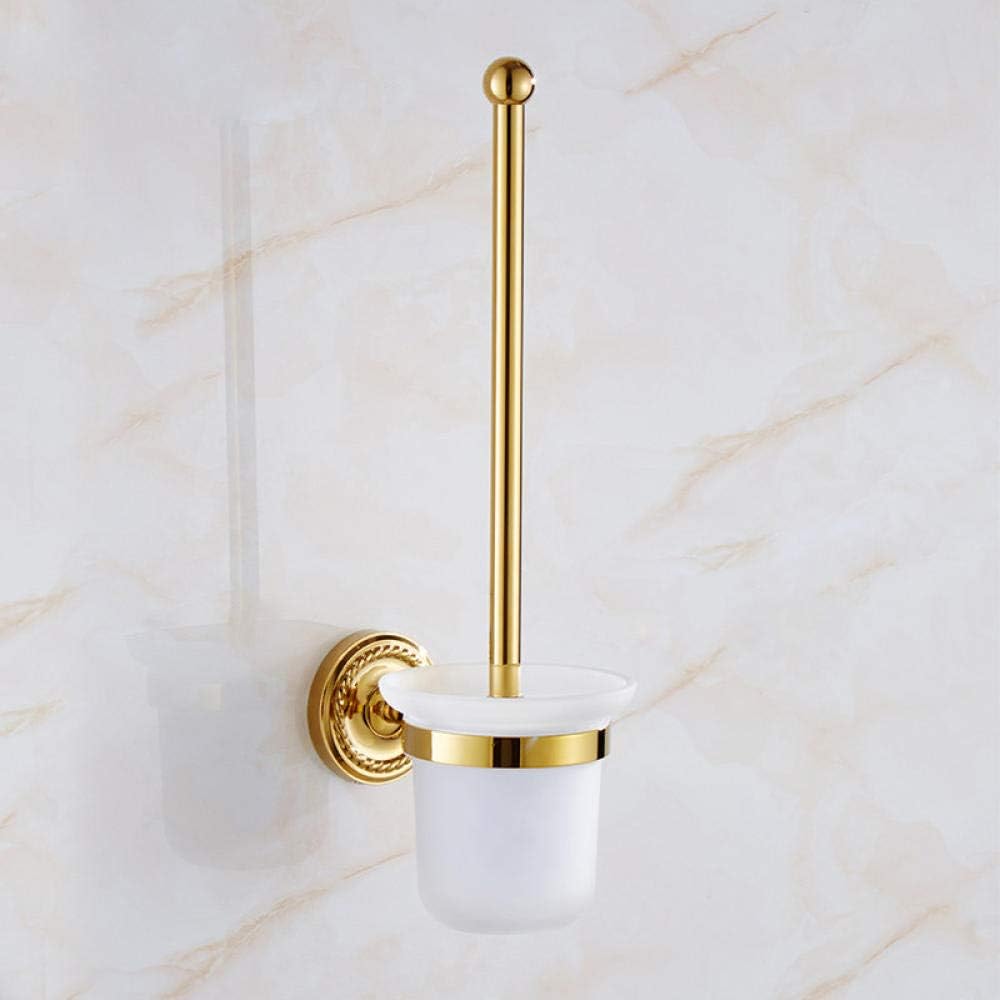 FREEDROM Copper toilet brush set gold toilet brush holder antique toilet rack toilet cup European hardware bathroom