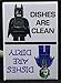 CLEAN / DIRTY Batman LEGOs - Dishwasher Magnet. Batman, Joker LEGO MiniFigure