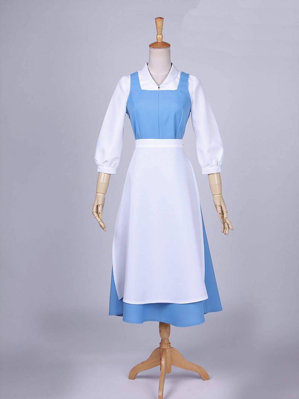 Amazon Anion ディズニー 美女と野獣 ベル メイド服 コスプレ クリスマス ハロウィン イベント仮装 コスチューム レディース 豪華4点セット シャツ ワンピース エプロン 髪飾 M コスプレ 仮装 通販