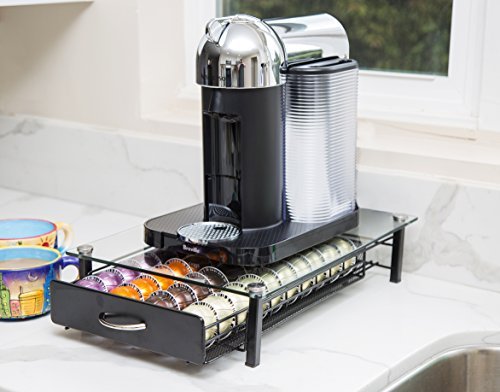 Insight Nespresso Vertuoline Coffee Pod Holder Holds 40 Import It