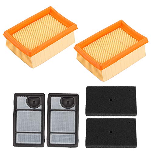 Mannial Air Filter Kit fit Stihl TS400 TS 400 Concrete Cut Off Saw Chainsaw Rep 4223-141-0300 4223-140-1800 4223-141-0600 4223-007-1010 (Pack of 2)