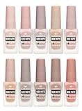 Gabrini - Nude Matte Nail Polish - 10 Color Set - 13ml / 0.44floz