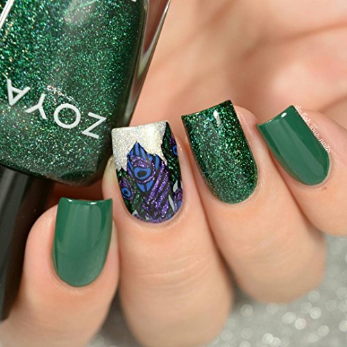 PUEEN Nail Art Stamping Plate - Animal Safari 01 - Theme Park Collection 125x65mm Unique Nailart Polish Stamping Manicure Image Plates Accessories Kit - BH000713