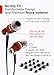 Symphonized NRG X Wired In Ear Headphones with Microphone, Noise Isolating, Brown, 3.5 mm Jack