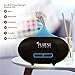 Purest Naturals Diffusers for Essential Oils, 100ml Mini Aroma Cool Mist Humidifiers for Bedroom, Home, Study, Office, Spa & Baby Nursery, Auto Shut-Off and 7 Color Led Night Lights (Dark Brown)
