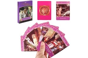 F.curella Tarot Cards for Beginners, 44 Tarot Deck and Oracle Deck, The Romance Angels Love Oracle Cards Tarot Cards with Meanings on Them and Angel Tarot Cards with e-Guide Book