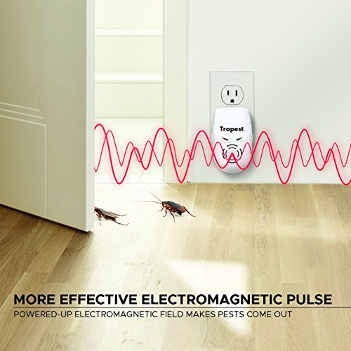 Aspectek 3-in-1 Ultrasonic Pest Repeller by Trapest - Electromagnetic Pest Control with Night Light - Plug-in, No Maintenance - Thumbnail 2