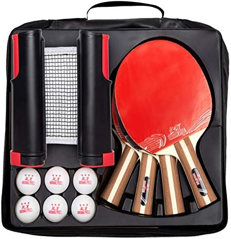 IntegraFun Pro Ping Pong Paddle Set