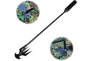 ZiTour Weed Puller Tool, 2024 Premium Hand Weeder Tool Weeding Artifact Uprooting Weeding Tool, 4 Teeth Dual Purpose Weeder Hand Weeder Tool with Long Handle Yard Garden Tools (Black-19.7in)