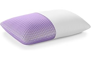 Purple Harmony Pillow - Standard - Medium, Greatest Pillow Ever Invented, 360º Hex Grid & Talalay Latex Core - No Pressure Support, Stays Cool, Luxurious Comfort