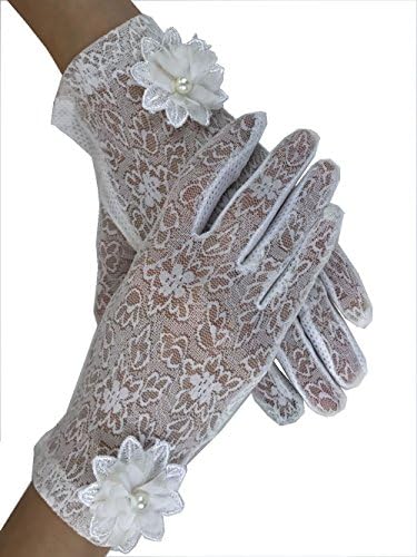 Summerm Women Screentouch Lace Gloves Sun Protection Driving Gloves Anti-skidding