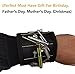 Magnetic Wristband Super Strong Magnets for Holding Nails, Screws, Drill Bits, Bolts and Other Small Tools - Best Tool Gift for Father's Day, Men, DIY Handyman (Black)