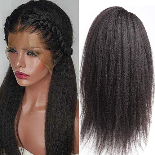 Eileen-Italian-Yaki-150-Density-Lace-Front-Wigs-Human-Hair-Pre-Plucked-13x4-Lace-Front-Wigs-for-Black-Women-Brazilian-Hair-Kinky-Straight-Wig-Natural-Color-Remy-Hair-24-Kinky-straight