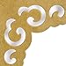 Hardware Philosophy Brass Ocean Wave Corner Plate Hardware 3.1