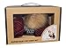Rising Phoenix Industries Super Soft Red Chunky Yarn Pom Pom Beanie DIY Knit Kit, Large Wood Knitting Needles (Burgundy Red)