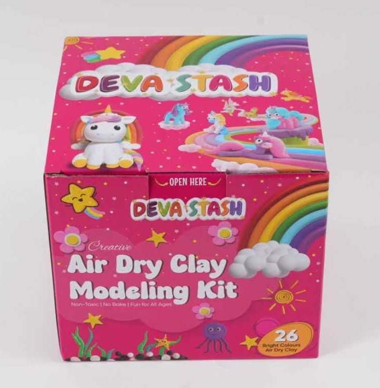 Air Dry Clay for Kids, Modelling Clay with 8 Tools & Project Booklet, Ultra Soft Light, DIY Creative Gifts, Arts and Crafts Kits for Kids Boys Girls Toys (Pack of 2)