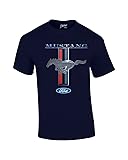 Ford Mustang T-Shirt Pony & Stripes Logo Classic