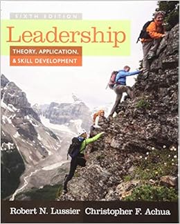 Effective Leadership By Lussier And Achua Pdf Files