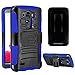 LG G3 Vigor Case, CASEFORMERS Duo Armor for LG G3 Vigor Combo Case with Stand and Holster - Blue (Compatible with LG G3 Vigor, G3 Mini Version Only)