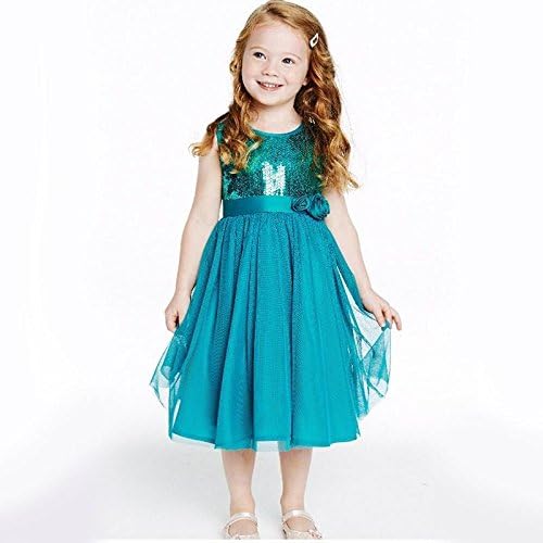 Amazon Bianshen 王女さまのワンピースドレス 48 130 青 フォーマル 通販