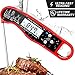 Kiaitre Digital Instant Read Meat Thermometer -Waterproof Food Thermometer with Backlight LCD for Kitchen, Outdoor, Cooking, BBQ, Grilling, Turkey and Candy