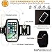 PORTHOLIC Armband for Large Phone - iPhone Xs Max XR iPhone 8 Plus 7 Plus 6s/6 Plus in Otterbox Defender Case, Samsung Galaxy S9 + S8 Plus Note 8 3 4 5 LG G6, Exercise Running Pouch Phone Holder