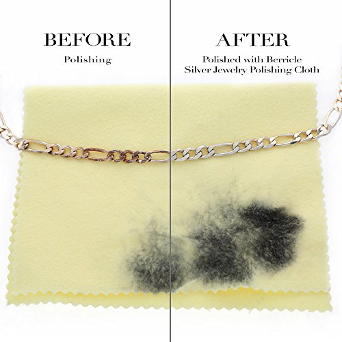 BERRICLE Set of 3 Silver Jewelry Polishing Cloth