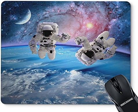 NUOCHUANG Astronaut Spaceman Outer Space Moon Planet Solar System Universe Rectangle Non Slip Rubber Mouse Pad Mousepad Mat