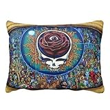 yezer Grateful Dead Custom Decor Two Sides Soft Zippered Pillowcase Standard Size 20
