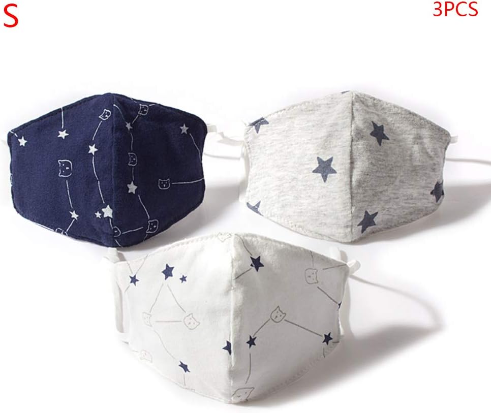 3Pcs Kids Baby Adult Washable Face Shield Cover