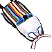 Cosmos Pet Dog Carrier Backpack Pet Dog Cat Legs Out Front Carrier Travel Bag for Traveling Hiking Camping for Small Medium Dogs Cat, Colorful Strip Pattern (Medium Size)