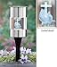 Collections Etc Solar Led Memorial Garden Light Stake, Silver