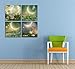 QTESPEII- Modern Decor Stretched and Framed Giclee Prints Artwork Fantasy Fairy Tale Pictures Paintings on Canvas Wall Art for Nursery Kids' Bedroom Home Decorations Set of 4, 12 by 12 Inch
