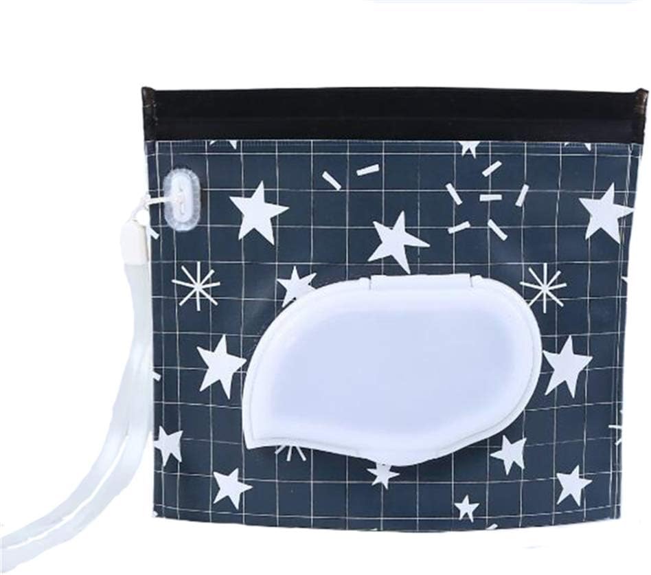 Yunzee Portable Wet Wipe Pouch Dispenser Reusable Refillable Clutch Baby Wipes Dispenser Holder