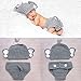 FTXJ Baby Photography Props Costume, Elephant Ears Knitted Hat with Shorts Diaper Cover (Boy)