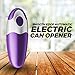 Chef's Star Smooth Edge Automatic Electric Can Opener (Purple) 4 AA batteries are included