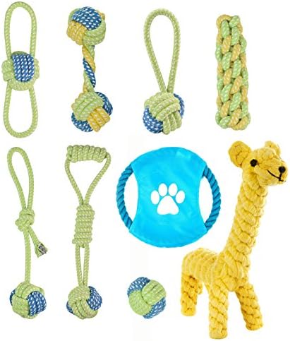 Lylyzoo Dog Rope Toy, Pet Dog Chew Toy, Durable Interactive Cotton Toys Dental Health Teeth Cleaning for Small, Medium Dog Pets