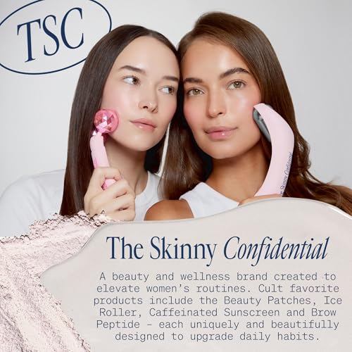 The Skinny Confidential Ice Roller for Face – Stainless Steel Ice Face Roller to Reduce Puffiness, Redness & Headaches – Cooling Facial Roller for Skin Care - Beauty & Spa-Like Experience at Home