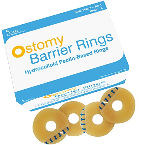 [Pack of 12] Ostomy Barrier Ring, 50mm Diameter No Leak Barrier